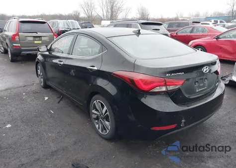 2014 Hyundai Elantra Limited from USA, damaged, VIN KMHDH4AE3EU122861